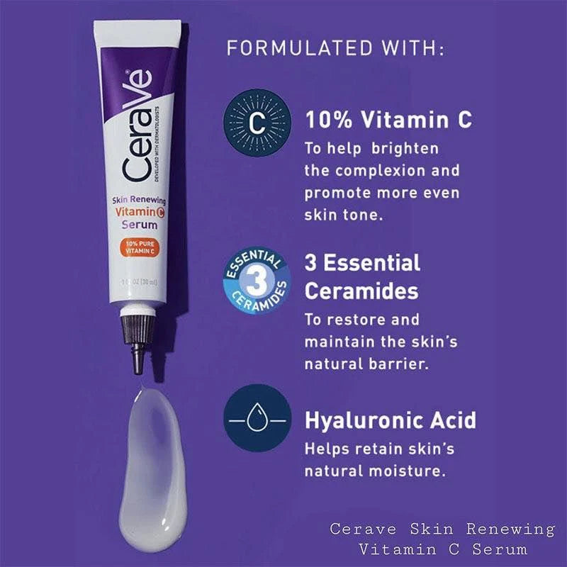 CeraVe Skin Renewing Vitamin C Serum  سيروم سكين رينيوينغ فيتامين C من CeraVe